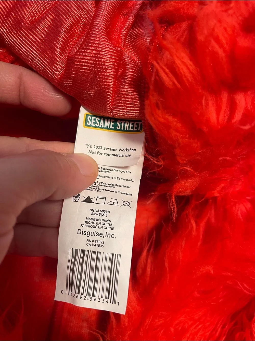 Toddler Elmo Costume S (2T)